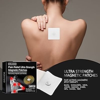Pain Relieving Magnetic Patch for Shoulder Cervical Lumbar Intervertebral Disc Knee Pain Super Care Patch Lightinthebox