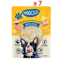 Moochie Dog Mousse - Chicken With Cheese Pouch 70G (Pack of 7)