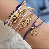 Women's Loom Bracelet Mismatched Leaf life Tree Boho Alloy Bracelet Jewelry Picture color For Date Festival Lightinthebox - thumbnail