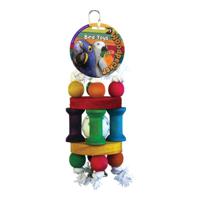 Nutrapet Woodpecker Bird Toy Bell Cage With Bell 26 x 7.5 cm - thumbnail