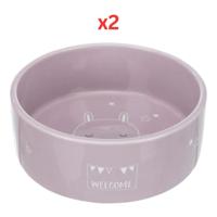 Trixie Junior Ceramic Bowl For Dogs Mint 800ml (Pack of 2)