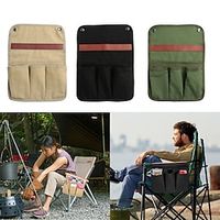 Chair Armrest Organize Bag, Universal Water Bottle Holder for Patio Recliner Chair, Beach Chair, Folding Camping Chair and Office Chair, Hanging Storage Pouch Multi Pockets Armrest Beside Bag Lightinthebox