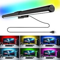 Monitor Light USB Gaming Light Indoor LED Computer Light, RGB Fantasy Color Ambient Light, Touch Control Stepless Dimming, Protect Your Eyes, Save Space, Ideal for Computer Gaming/Working/Reading Lightinthebox