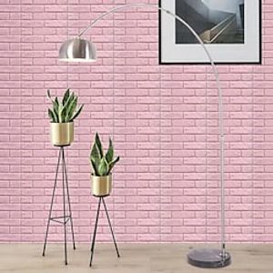 3D three-dimensional wall paste living room bedroom brick soft wall paste waterproof PE moistureproof cotton wall sticker foam wall paper princess room background wall comes with a piece of glue miniinthebox