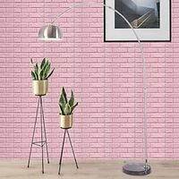 3D three-dimensional wall paste living room bedroom brick soft wall paste waterproof PE moistureproof cotton wall sticker foam wall paper princess room background wall comes with a piece of glue miniinthebox - thumbnail