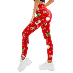 Santa Claus Leggings Jogger Pants Women's Christmas Christmas Christmas Eve Adults' Christmas New Year Eve Polyester Lycra Spandex Pants miniinthebox