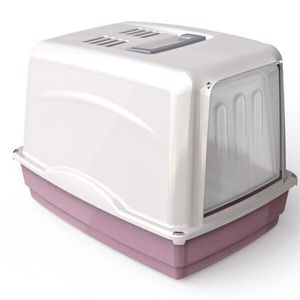 Georplast Vicky Cat Litter Box - Pink (Pack Of 2)