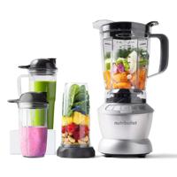 NutriBullet Full Size Blender + Combo | 1200 W | 9 Piece Accessories | Silver | NBC-1110A | Powerful Blender for Smoothies, Soups, and More