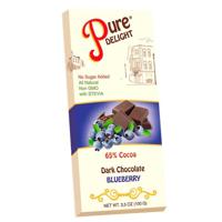 Pure Delight Blueberry Dark Chocolate 80 Gr Carton