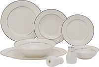 Royalford 28 Piece Premium Bone China Dinner Set-(White)-(RF11048)