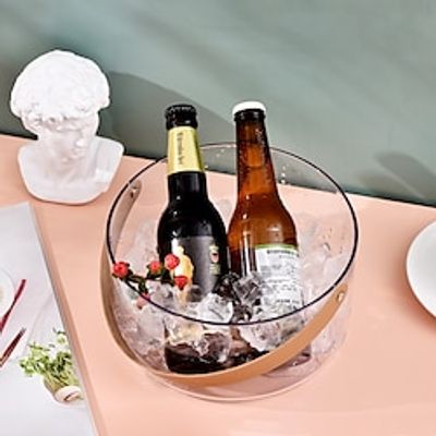 Nordic Ins Fruit Tray Living Room Multifunctional Snacks Dry Fruit Tray Portable Storage Basket Juice Barrel Ice Bucket Lightinthebox