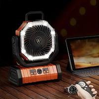 Outdoor Camping Fan Rechargeable USB Tent Ceiling Fan With LEDLight USB Battery Operated Tent Fan For Camping With Hook PortableFan For Travel Picnic Fishing Lightinthebox