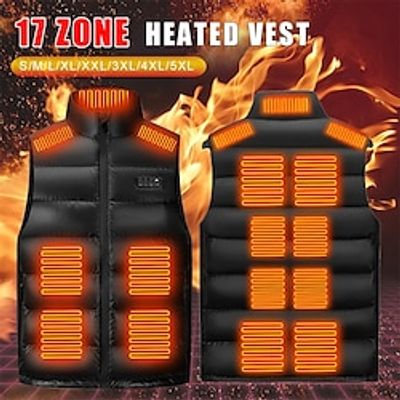 17 /15 Areas Heated Vest Men Women Usb Heated Jacket Heating Vest Thermal Clothing Hunting Vest Winter Heating Jacket miniinthebox 17 /15 Areas Heated Vest Men Women Usb Heated Jacket Heating Vest Thermal Clothing Hunting Vest Winter Heating Jacket miniinthebox