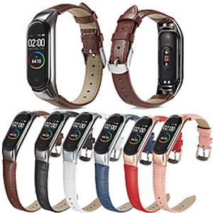Smart Watch Band for Xiaomi 1 pcs Business Band PU Leather Replacement  Wrist Strap for Mi Band 3 Xiaomi Band 4 Lightinthebox