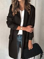 Plain Pocket Casual Blazer - thumbnail