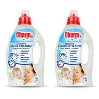 Charmm - Sensitive Laundry Liquid For Babies Laundry 1L - Pack Of 2