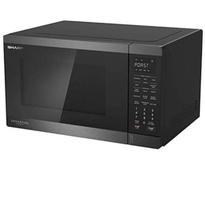 Sharp Microwave Inverter Grill 34 Litre, 1100 Watt in Black Color With Grill And 11 Cooking Menus - R34GRI-BS3