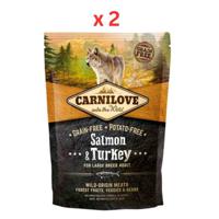 Carnilove Salmon & Turkey For Large Breed Adult Dogs 1.5kg (Pack Of 2)