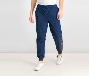 Mens Athleisure Logo Track Pants  Navy