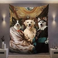 Victorian Animals Hanging Tapestry Wall Art Large Tapestry Mural Decor Photograph Backdrop Blanket Curtain Home Bedroom Living Room Decoration Lightinthebox - thumbnail