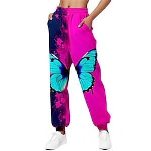 Women's Sunday Shorts Ankle-Length High Waist Casual  Sporty Sweatpants Street Casual Rose Red S M All Seasons Lightinthebox