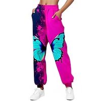 Women's Sunday Shorts Ankle-Length High Waist Casual  Sporty Sweatpants Street Casual Rose Red S M All Seasons Lightinthebox - thumbnail