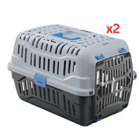 Georplast Spark Pet Carrier - Greyblue (Pack of 2)