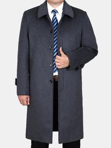 Woolen Mid-long Casual Trench Coat