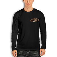 Men's Unisex T shirt Other Prints Graphic Animal Plus Size Print Long Sleeve Daily Tops Cotton Basic White Black Red miniinthebox - thumbnail