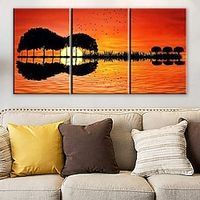 3 Pieces Guitar Poster Guitar Wall Decor Music Decor Music Wall Decor Guitar Canvas Wall Art Music Pictures Wall Art Music Wall Art Prints for Bedroom Living Room Decor (12x18x3Pcs) Lightinthebox - thumbnail