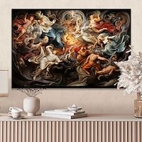 People Wall Art Canvas Angel Prints and Posters Abstract Portrait Pictures Decorative Fabric Painting For Living Room Pictures No Frame miniinthebox