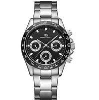 Kenneth Scott Men's Multi Function Black Dial Watch - K22142-SBSB