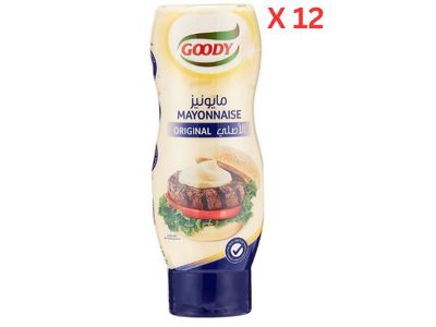 Goody Mayonnaise Original SQZ 332ml Carton of 12 Packs