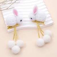 2 Pieces Toddler Girls' Active  Sweet Daily Rabbit Rabbit Animal Pattern Hair Accessories White  Pink Lightinthebox - thumbnail