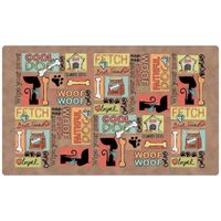 Drymate Dog Bowl Place Mat Cool Dog Brown 12X20 Inches