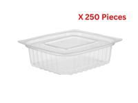 Hotpack Plastic Clear Container With Lids 250 Pieces - C24HP