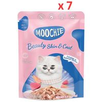 Moochie Cat Food Mince With Tuna Beauty Skin & Coat Pouch 70G (Pack of 7)