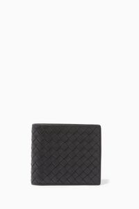 Intrecciato Leather Bi-Fold Wallet