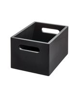 The Home Edit Narrow All Purpose Bin 10 x 7.5 x 6 inch Matte Black
