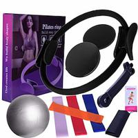 Yoga Pilates Ring Set of Twelve Yoga Ball Latex 2080 Resistance Belt Latex Elastic Ring Sliding Plate Box Lightinthebox