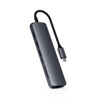 Satechi Type-C Slim Multiport With Ethernet Adapter Space Gray