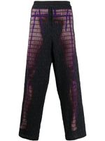 Craig Green stretch body print trousers - PURPLE - thumbnail