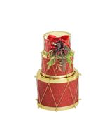 Swift 30cm Glitter Drum X3 with Trim Red