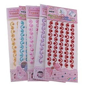 5 Sheets Gem Stickers for School Student Notebook Waterproof Self-adhesive Luxury for Women Girls Kids Lightinthebox
