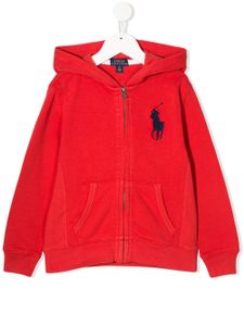 Ralph Lauren Kids embroidered logo hoodie