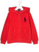 Ralph Lauren Kids embroidered logo hoodie - thumbnail