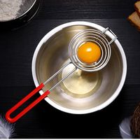 KCASA KC-EF010 304 Stainless Steel Egg Yolk White Separator Divider Filter Kitchen Cooking Tools