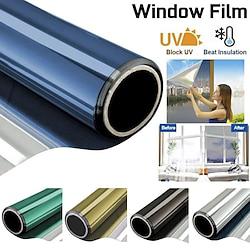 Privacy Sun Blocking Anti UV Reflective Window Film,Static Cling Window Privacy Film One-Way Perspective, Heat and Sunlight Blocking, UV and Infrared Protection Glass Film Lightinthebox