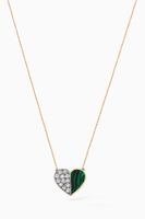 Deep Space Diamond Necklace with Malachite in 14kt Rose Gold - thumbnail