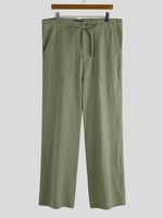 INCERUN Men Cotton Linen Breathable Loose Baggy Casual Pants - thumbnail